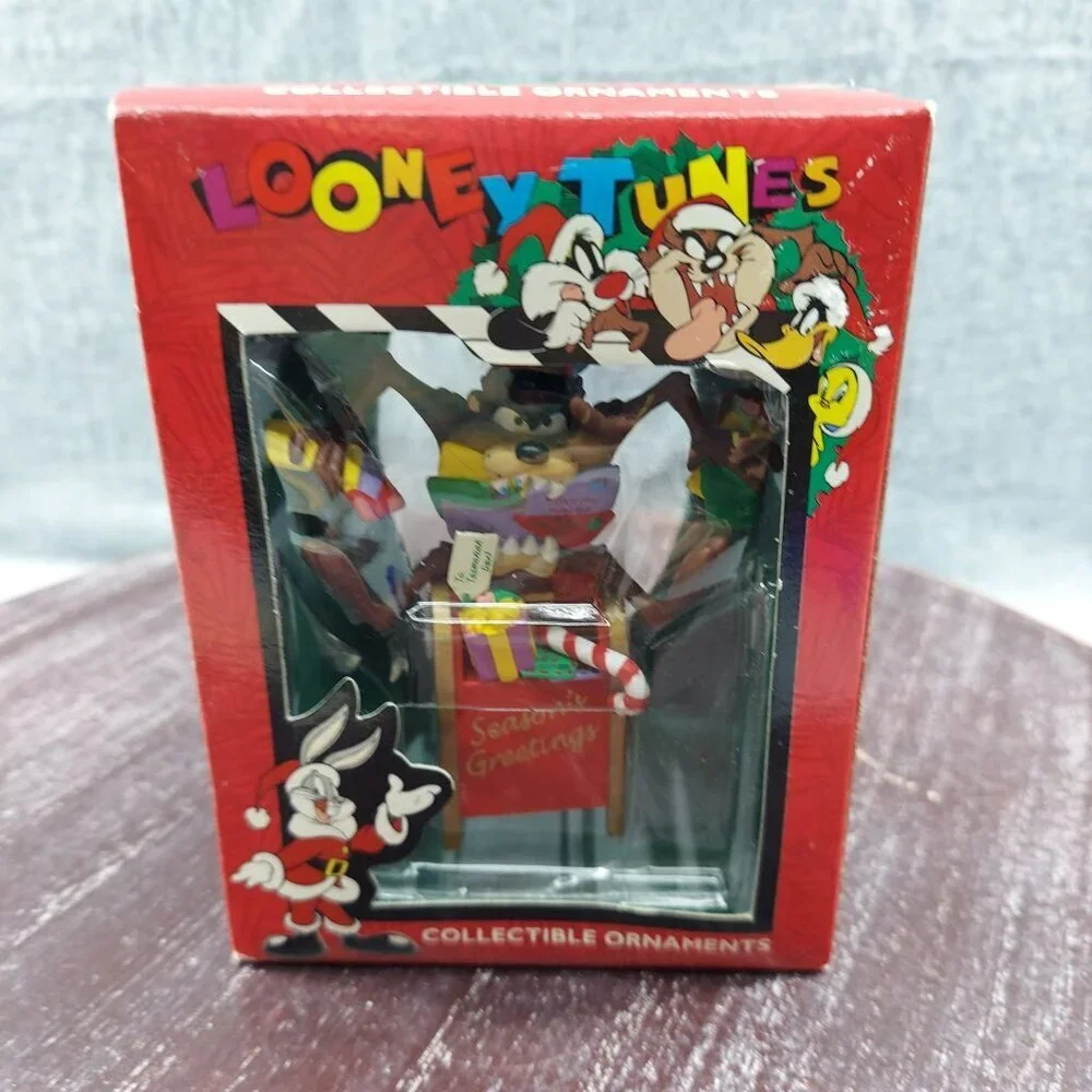 Looney Tunes Christmas Collectible Ornament‎ Featuring Taz Holiday Decor